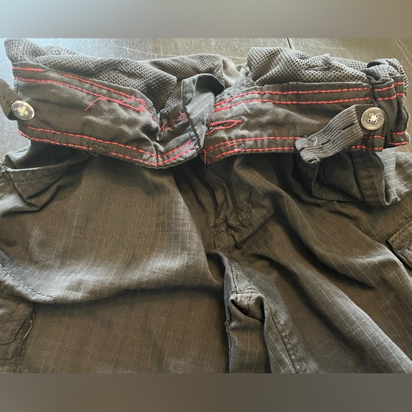 Tony Hawk Black Pin Striped Cargo Shorts Boys Size 12 - Picture 7 of 10